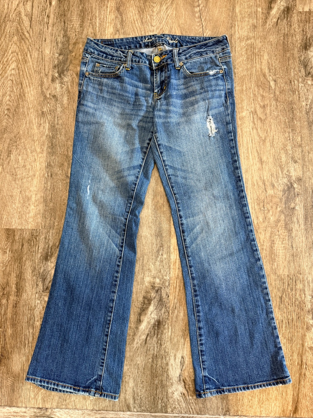 American Eagle Favorite Boyfriend Y2K Vtg Stretch Low Rise Sz 8